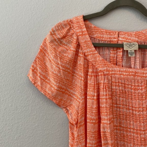 St. Johns Bay Orange Blouse - Picture 4 of 6